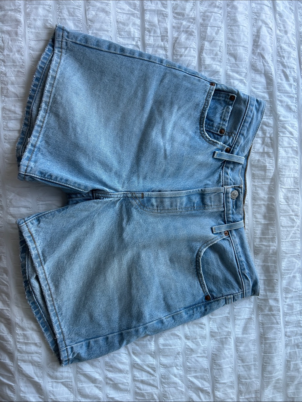 Levi's Light Blue Denim Jean Shorts